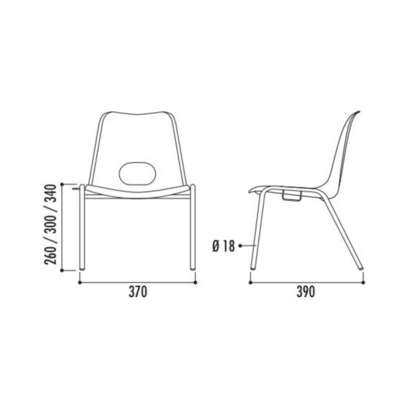 Chaise de classe - Mobilier scolaire - Chaise coque enfants