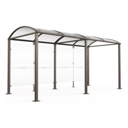 Abri vélos bardage en verre Procity - Top equip