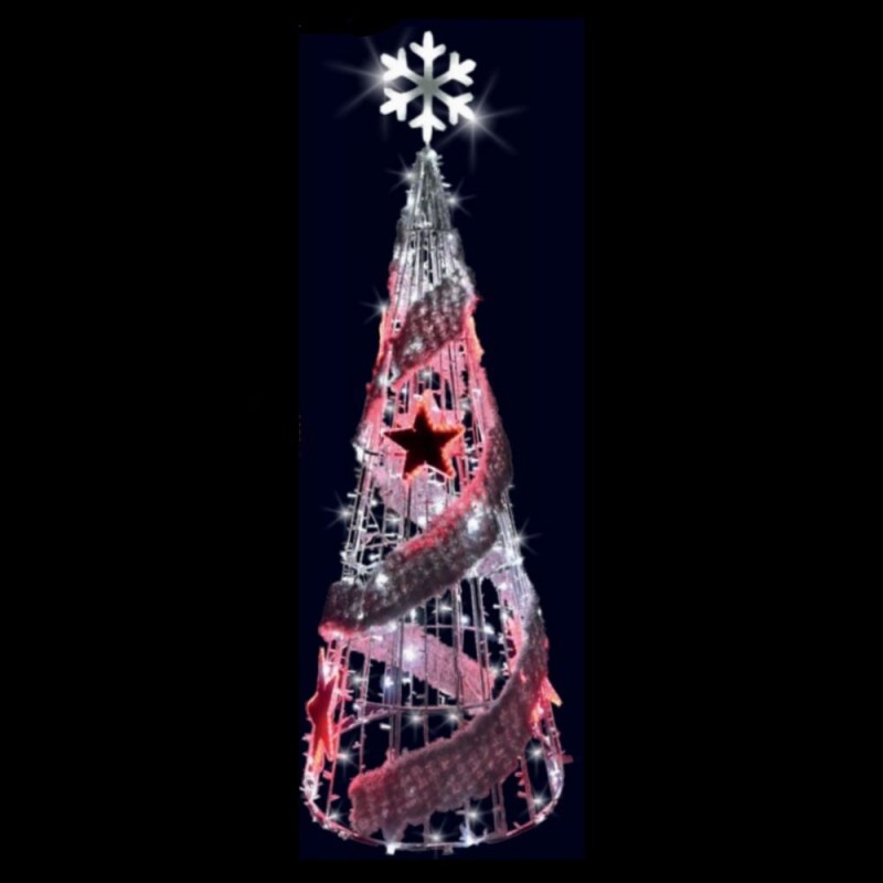 Décor 3D noël - Décoration de noël lumineuse - Sapin lumineux