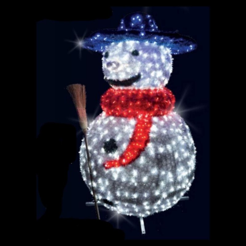 Illumination noël extérieure - Déco bonhomme de neige lumineux