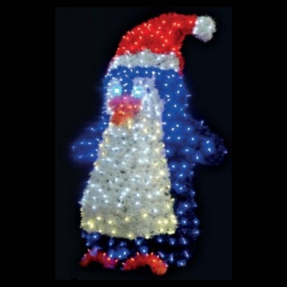 Décor lumineux pour noël - Pingouin