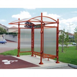 Abri vélos rouge Province City PROCITY