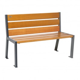 Banc bois et acier Silaos®Gris Procity