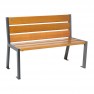 Banc bois et acier Silaos®Gris Procity