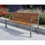 Banc bois et acier Silaos®Gris Procity