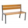 Banc bois et acier Silaos® 5 lames PROCITY