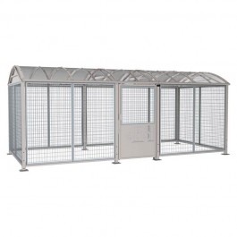 Abri vélos et motos Voûte gris sécurisé "XL" PROCITY