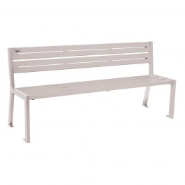 Banc acier gris Silaos® Procity