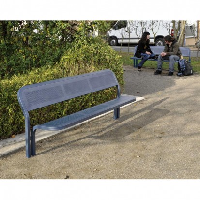 Banc acier gris procity Conviviale® Procity