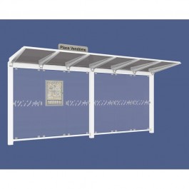 Abri bus Venise  blanc