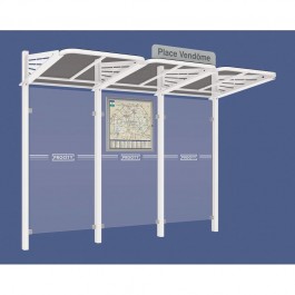 Abri bus Conviviale® blanc