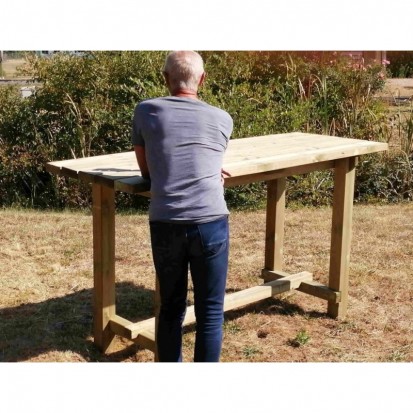 Tables en bois mange debout