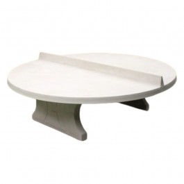 Table ping-pong ronde en béton naturel