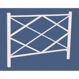 Barrière Losange blanc