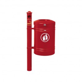 Corbeille Guyenne cendrier bordeaux