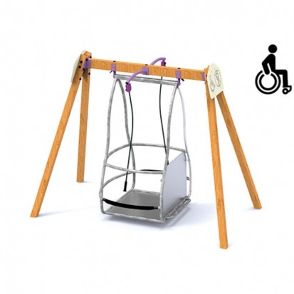 Balançoire pour fauteuil roulant