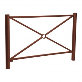 Barrière Province Inox brossé simple croix PROCITY