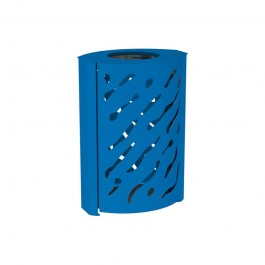 Corbeille de propreté Venise bleu