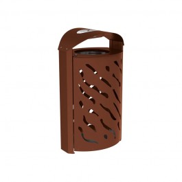 Corbeille de propreté Venise aspect corten