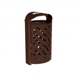 Corbeille de propreté Venise marron