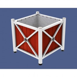 Bac à palmier gris Procity blanc