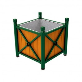 Bac à palmier gris Procity vert