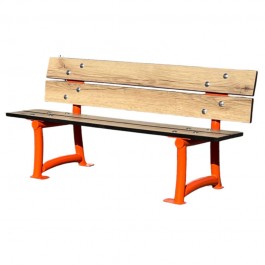 Banc en acier et hpl pour enfant