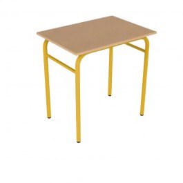 70x50 cm - Table scolaire monoplace 4 pieds VICKY