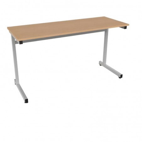 130x50 cm - Bureau école biplace à dégagement latéral LUIS