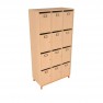 Meuble passage courrier professeur - 12 cases
