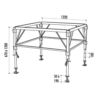 Podium démontable STARZ