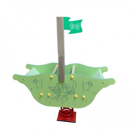 Jeu à bascule sur ressort - BATEAU PIRATE