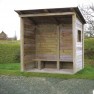 Abri de bus en bois