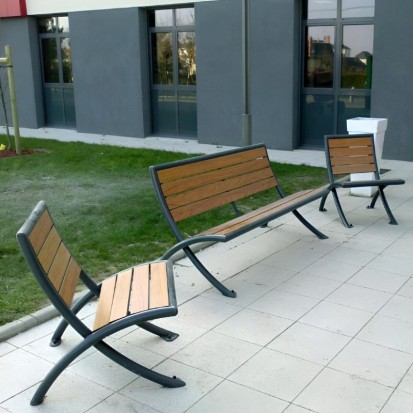 Banc public en compact