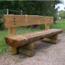 Banc rural en bois
