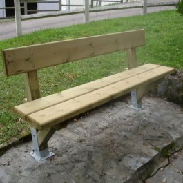 Banc collectivité en bois
