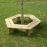 Banquette tour d'arbre en bois