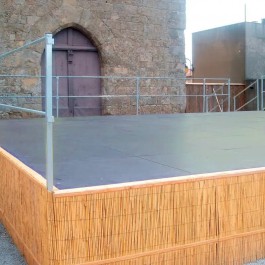 podium avec canisses