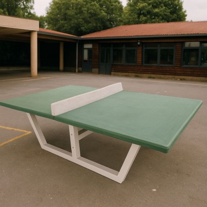 table de ping pong en béton et acier