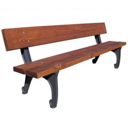 Banc extérieur bois et fonte Colisée
