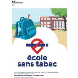 Panneau école sans tabac