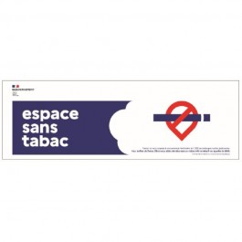 Bâche en pvc espace sans tabac