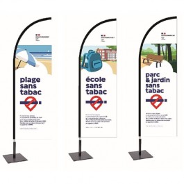 L'oriflamme des Espaces sans tabac