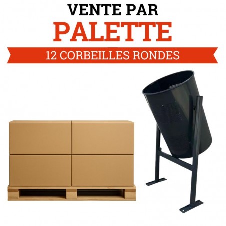 Corbeille de propreté barcelona - achat en gros sur palette