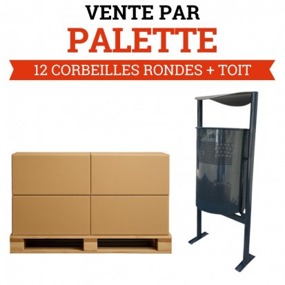 Poubelle extérieure en métal - achat en gros