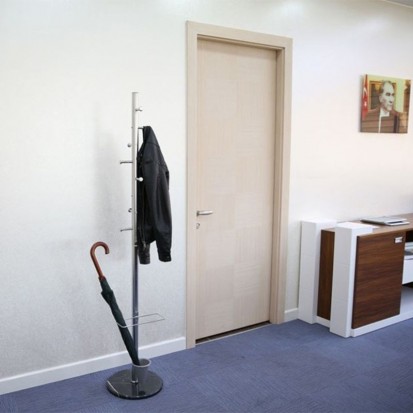 Porte manteau vertical collectivités 8 patères avec porte parapluie