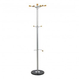 portemanteau vestiaire bois et métal avec range parapluie