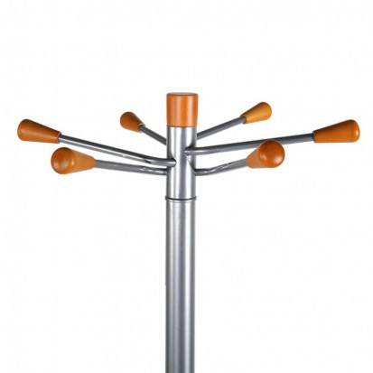 portemanteau vestiaire bois et métal avec range parapluie