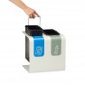 Poubelle de tri sélectif 2x8L papier et autres déchets ROSSIGNOL