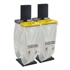Kit de 4 supports de sacs  tri sélectif 4 x 110 L - ROSSIGNOL
